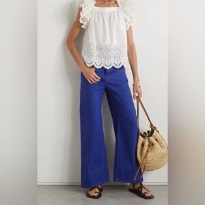 Ulla Johnson Elyse Broderie Anglaise Cotton-Poplin Blouse